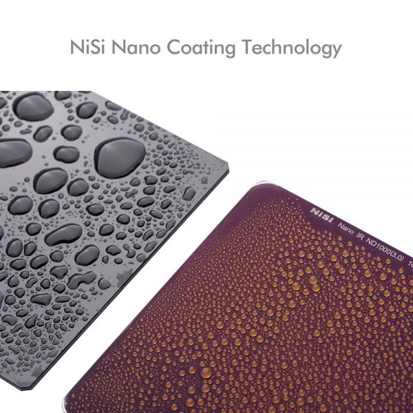 NiSi 75x80mm Nano IR ND Filtre – ND8 (0.9) – 3 Stop