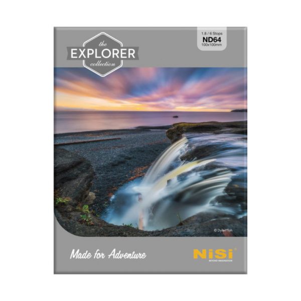 NiSi Explorer Collection 100x100mm Nano IR ND Filtre – ND64 (1.8) – 6 Stop