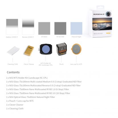 NiSi M75 75mm Professional Kit with Enhanced Landscape CPL