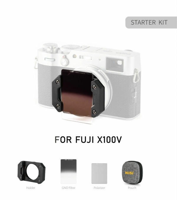 Fujifilm X100/X100S/X100F/X100T/X100V Uyumlu NİSİ Filtre Sistemi (Starter Kit)