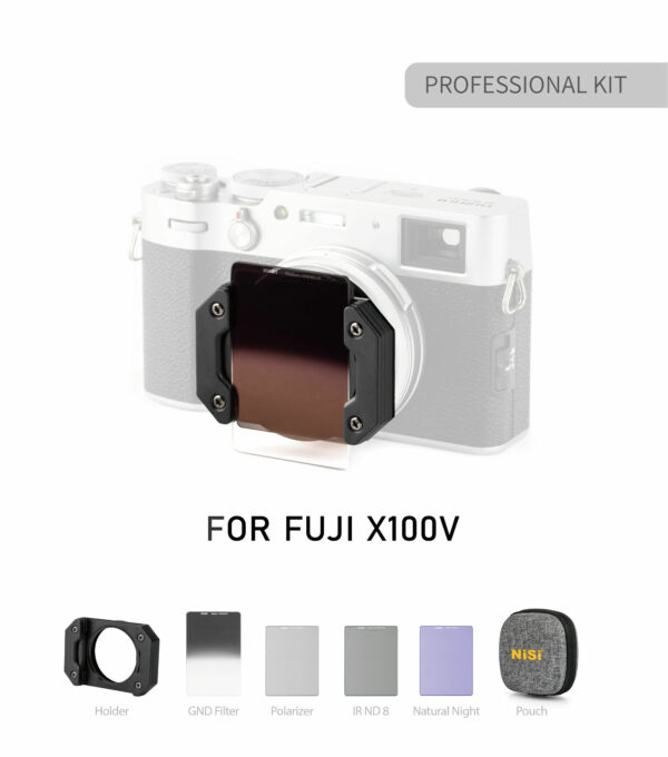 Fujifilm X100/X100F/X100S/X100T/X100V Uyumlu NiSi Filtre Sistemi (Professional Kit)