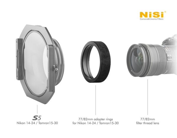 NiSi 77mm Filtre Adaptör Halkası S5/S6 (Nikon 14-24mm and Tamron 15-30 uyumlu)