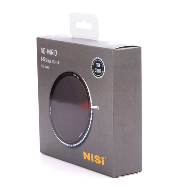 NiSi 82mm Swift True Color ND-VARIO Pro Nano 1-5stops Variable ND