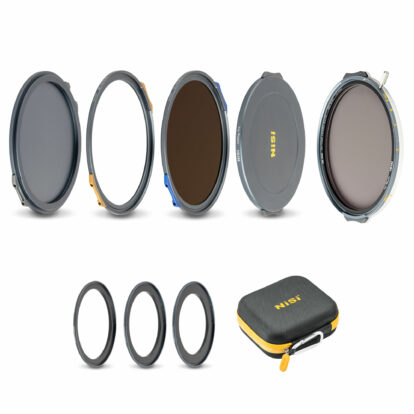 NiSi JetMag Pro VND 1-9 Stops VND Mist Creative 95MAG Magnetic Filter Kit (1-5 Stops True Color VND, FS ND 4 Stops, 1/8 Black Mist, 82mm/86mm/95mm Adaptors, Front Cap, Back Cap, Caddy Pouch)