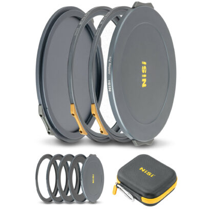 NiSi JetMag Pro Black Mist Kit 82MAG Magnetic Filter Kit (Black Mist 1/4, Black Mist 1/8, 67mm/72mm/77mm/82mm Adaptors, Two Front Caps, Back Cap, Caddy Pouch)