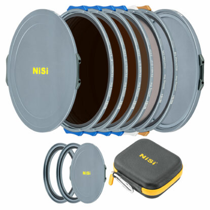 NiSi JetMag Pro Cinema Kit 95MAG Magnetic Filter Kit (FS ND 2 Stop, FS ND 3 Stop, FS ND 4 Stop, FS ND 6 Stop, TC CPL, Black Mist 1/8, 86mm/95mm Adaptors, Two Front Caps, Back Cap, Caddy Pouch)