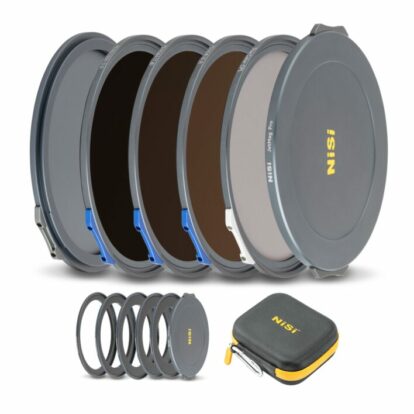 NiSi JetMag Pro Landscape ND Kit 67MAG Magnetic Filter Kit (FS ND 3 Stop, FS ND 6 Stop, FS ND 10 Stop, TC CPL, 52mm/55mm/58mm/62mm/67mm Adaptors, Two Front Caps, Back Cap, Caddy Pouch)