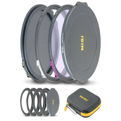 NiSi JetMag Pro Night Kit 82MAG Magnetic Filter Kit (Natural Night, Cross Screen 4x, 67mm/72mm/77mm/82mm Adaptors, Two Front Caps, Back Cap, Caddy Pouch)