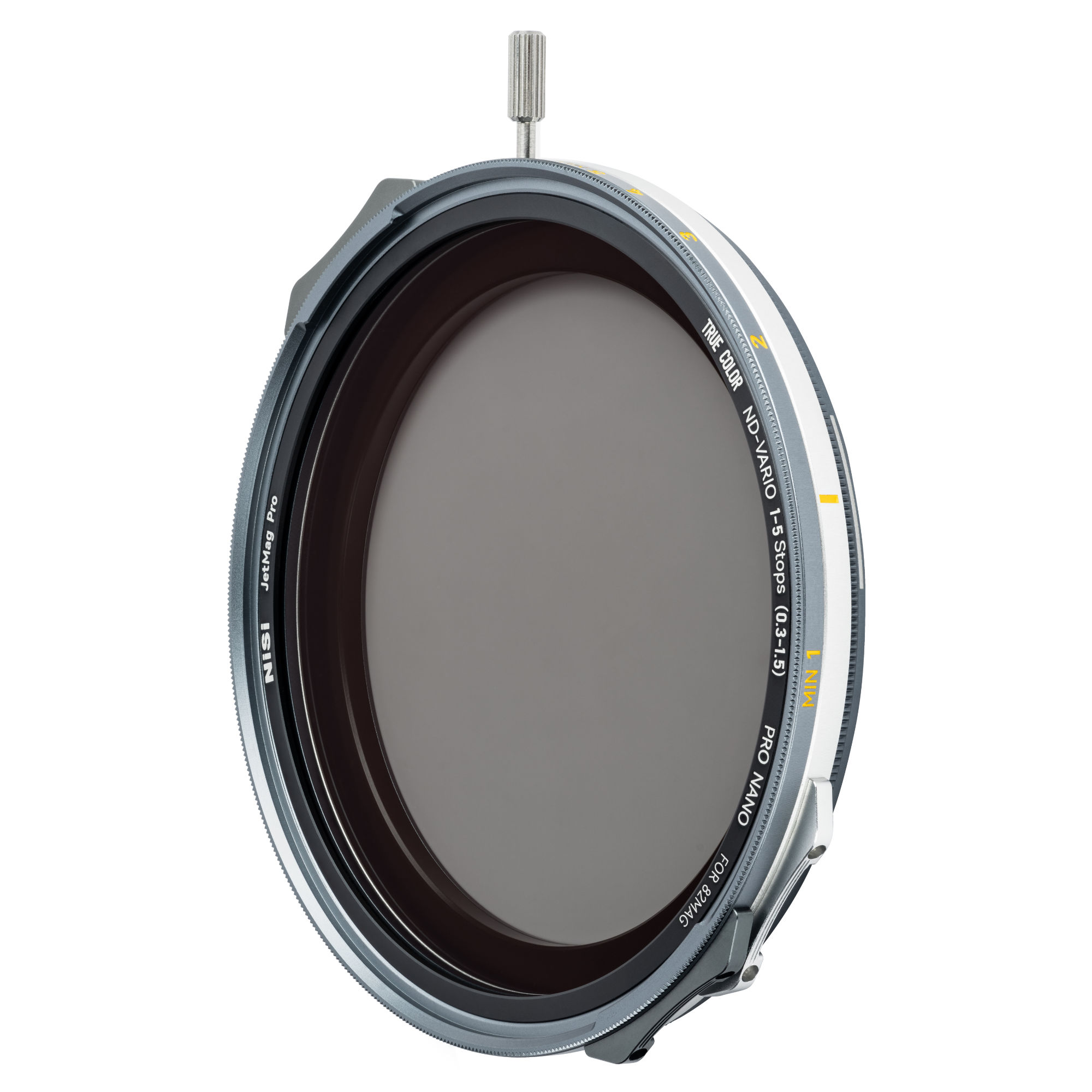 VNDadapter.jpg NiSi JetMag Pro VND Flex Kit 82MAG Magnetic Filter Kit (1-5 Stops True Color VND, 67mm/72mm/77mm/ 82mm Adaptors, Front Cap, Back Cap, Caddy Pouch)